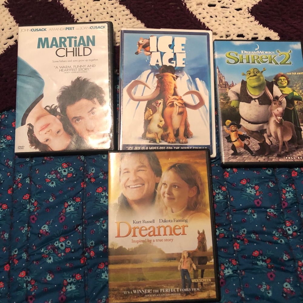 Movies.  Set of 4 PG rated